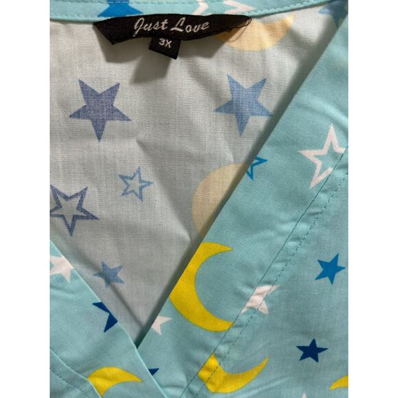 Just Love Short Sleeve Scrub Top Women’s Size 3X - Picture 2 of 4